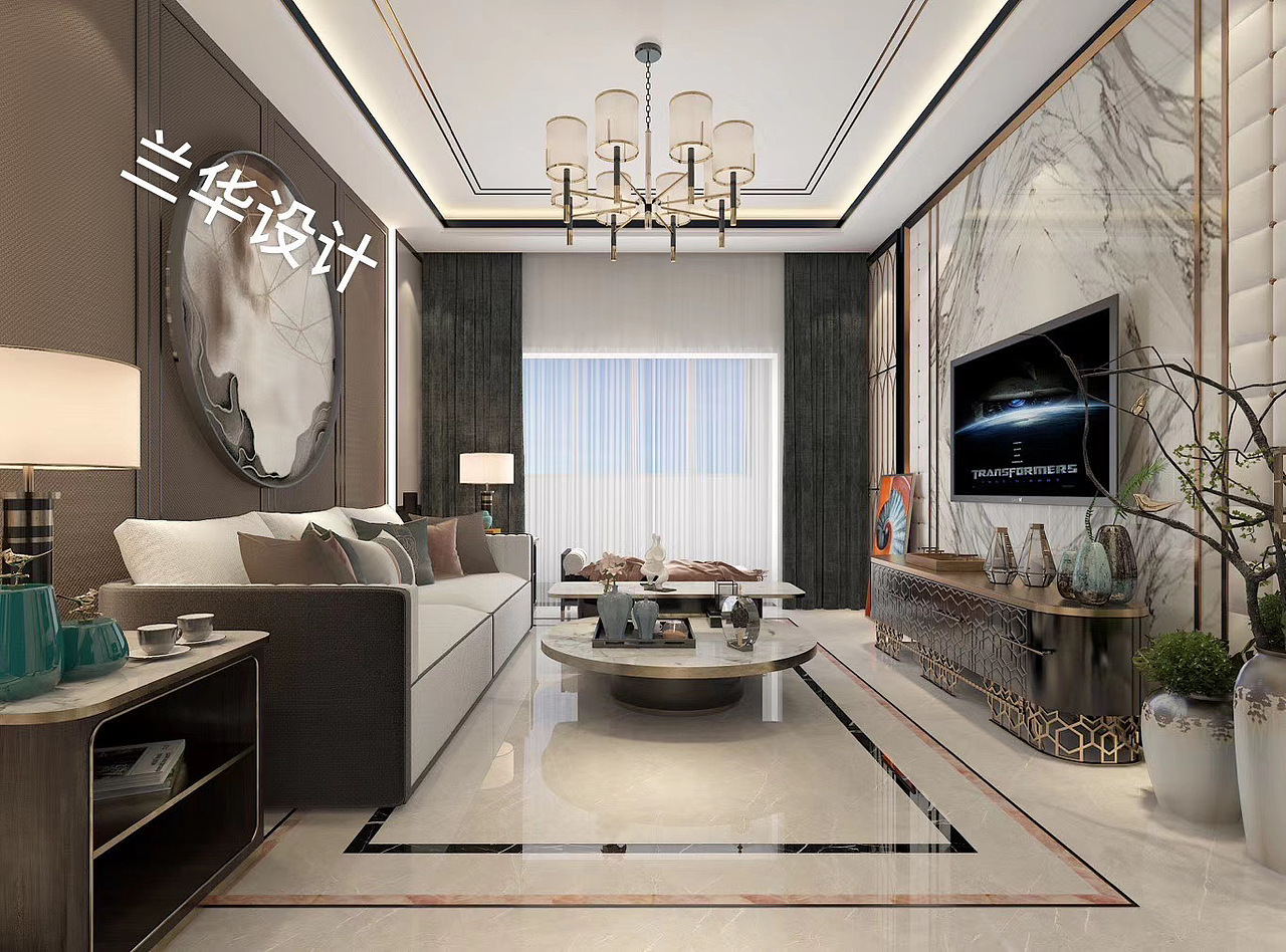 新中式别墅室内设计（图ZMjA1NDY5MjA0） - 家装设计 - 站酷设计师Draw_wang原创素材 - 站酷ZCOOL