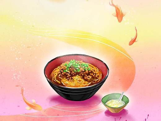 武汉特色过早（上）+三文鱼刺身练习（个人主页-ZMjg0NDQ0ODA=） - 创作习作 - 站酷设计师凛小木原创素材 - 站酷ZCOOL