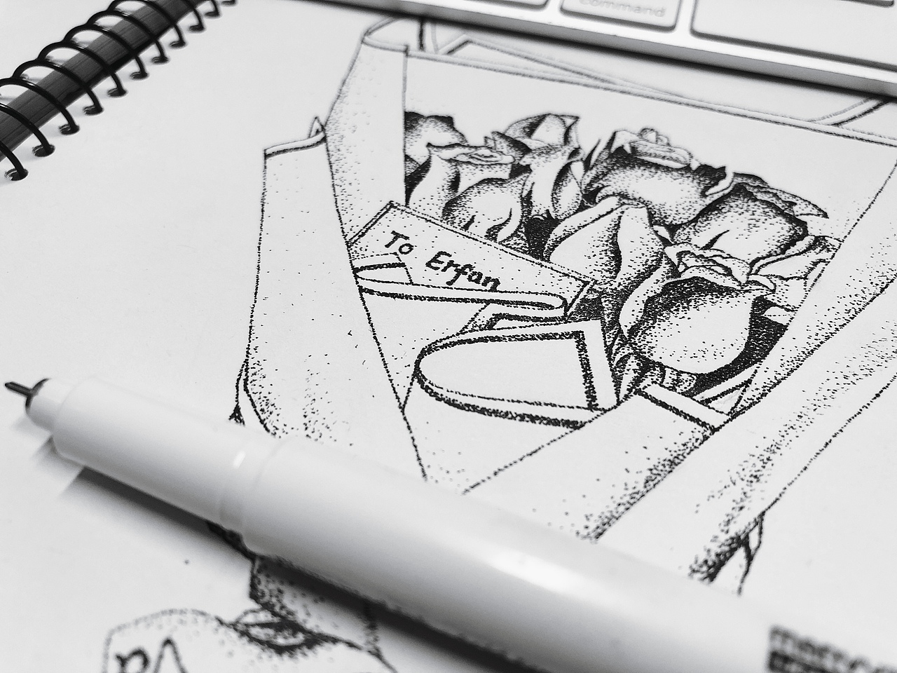 七夕节玫瑰花点画（图ZMTI1NTQ1MTMy） - 创作习作 - 站酷设计师Erfan原创素材 - 站酷ZCOOL