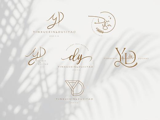婚礼字母LOGO设计