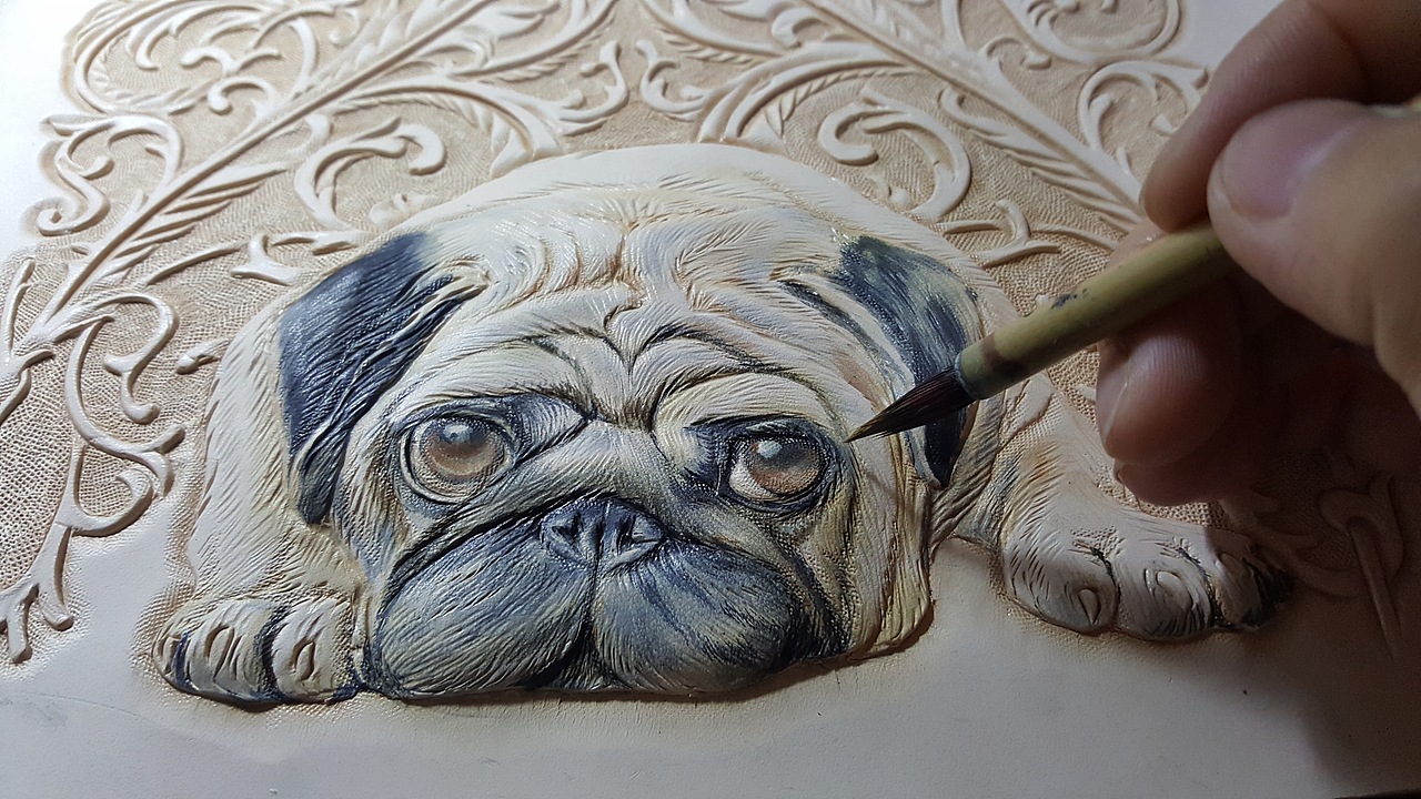 巴哥犬英伦风格钱包