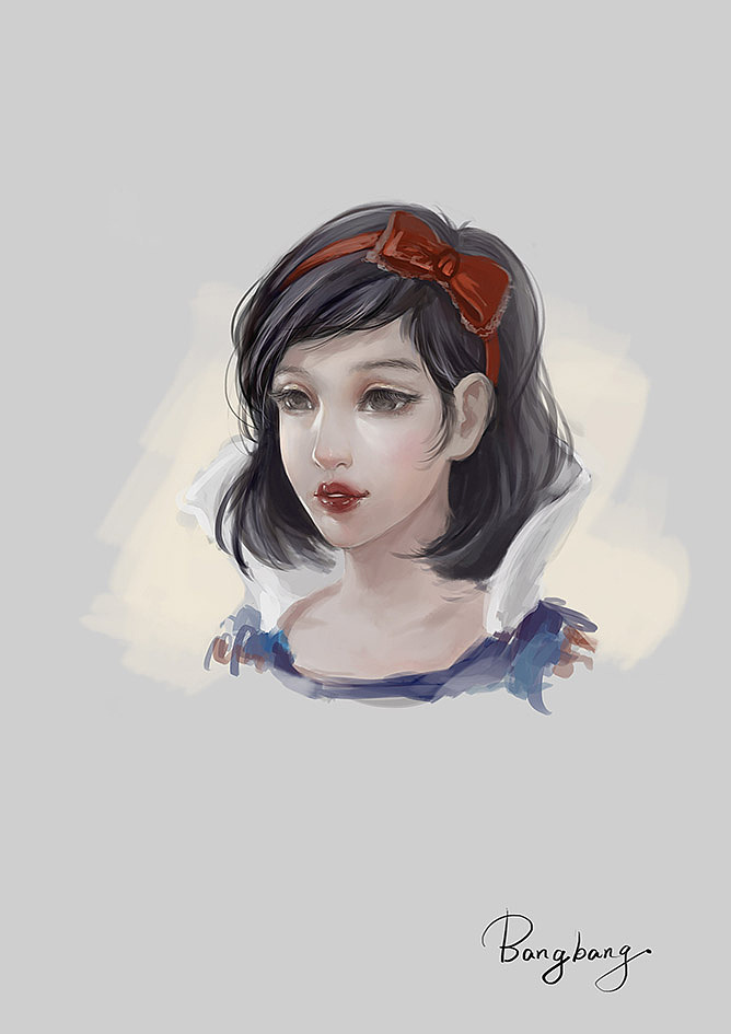 头像小练习--小红帽&白雪公主（图ZMTg5NDg4ODA=） - 创作习作 - 站酷设计师邦邦_原创素材 - 站酷ZCOOL