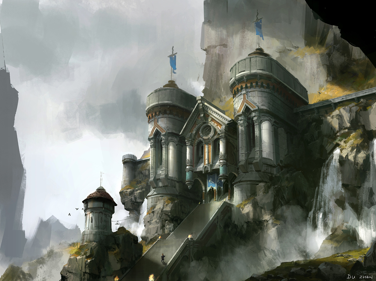 洛克猴杜震-关于游戏中场景单体建筑设计的那些事|插画|游戏原画|艺数