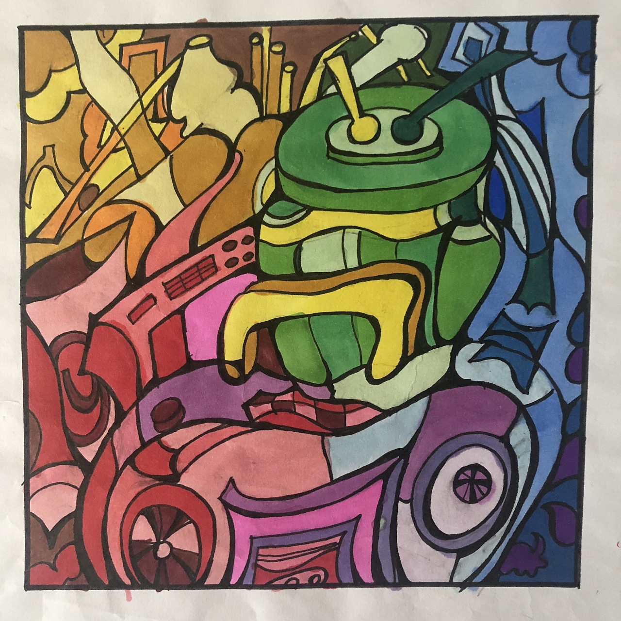 马克笔手绘《音乐》装饰插画,设计基础