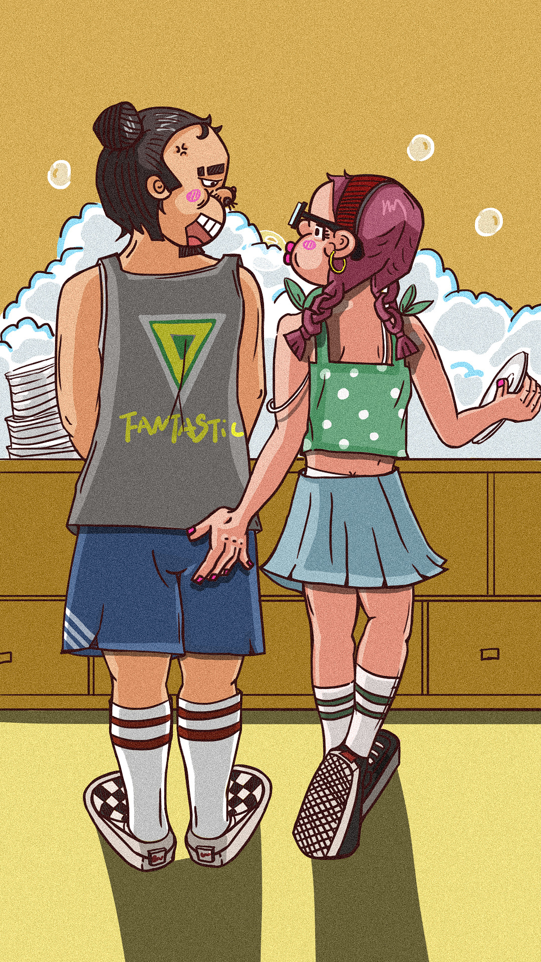 插画|创作习作|膨胀女孩 - 原创作品 - 站酷 (zcool)