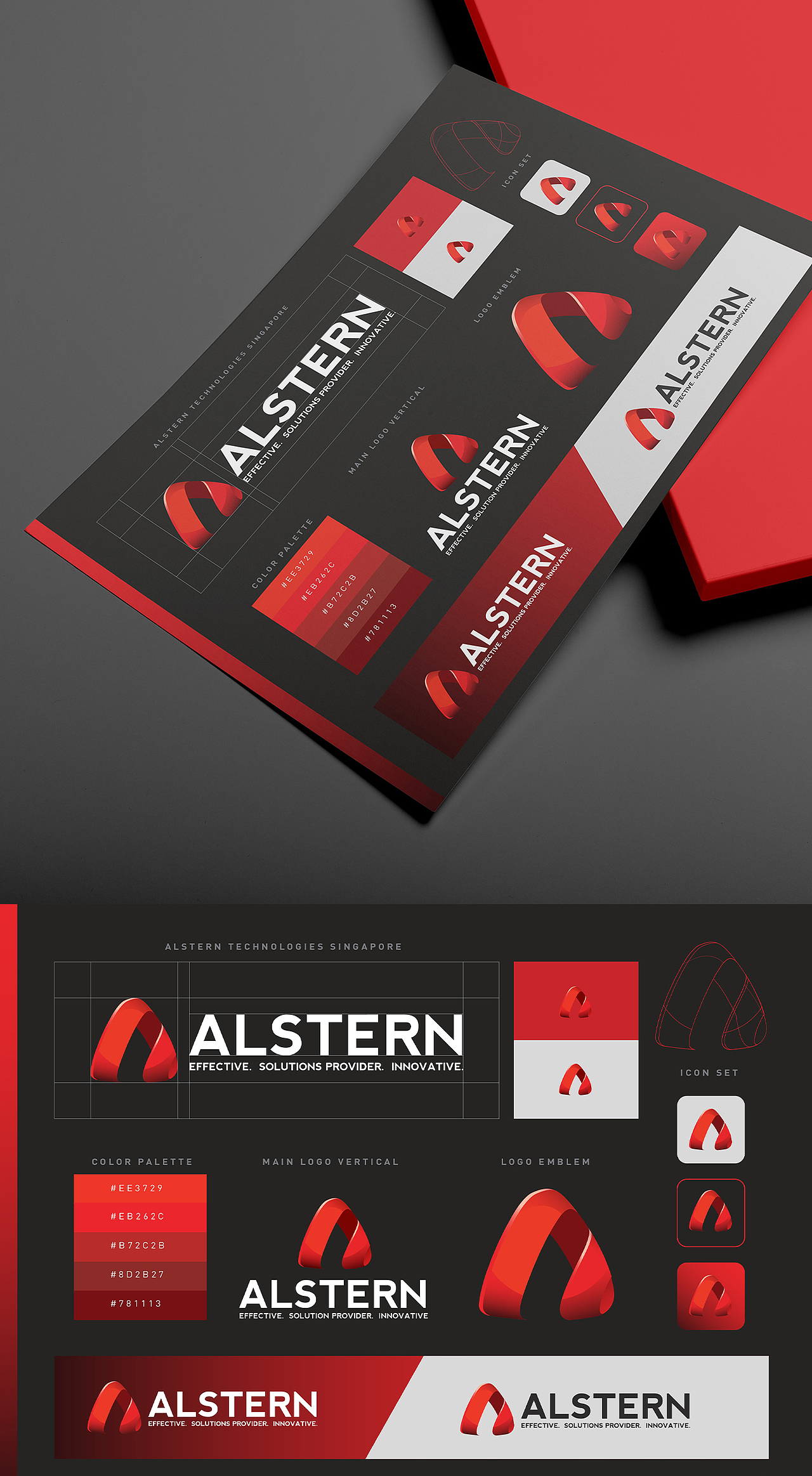 Alstern Technologies Singapore - Branding design(图ZMjA3ODI5NDg4) - 品牌 - 站酷设计师rayzong原创素材 - 站酷ZCOOL