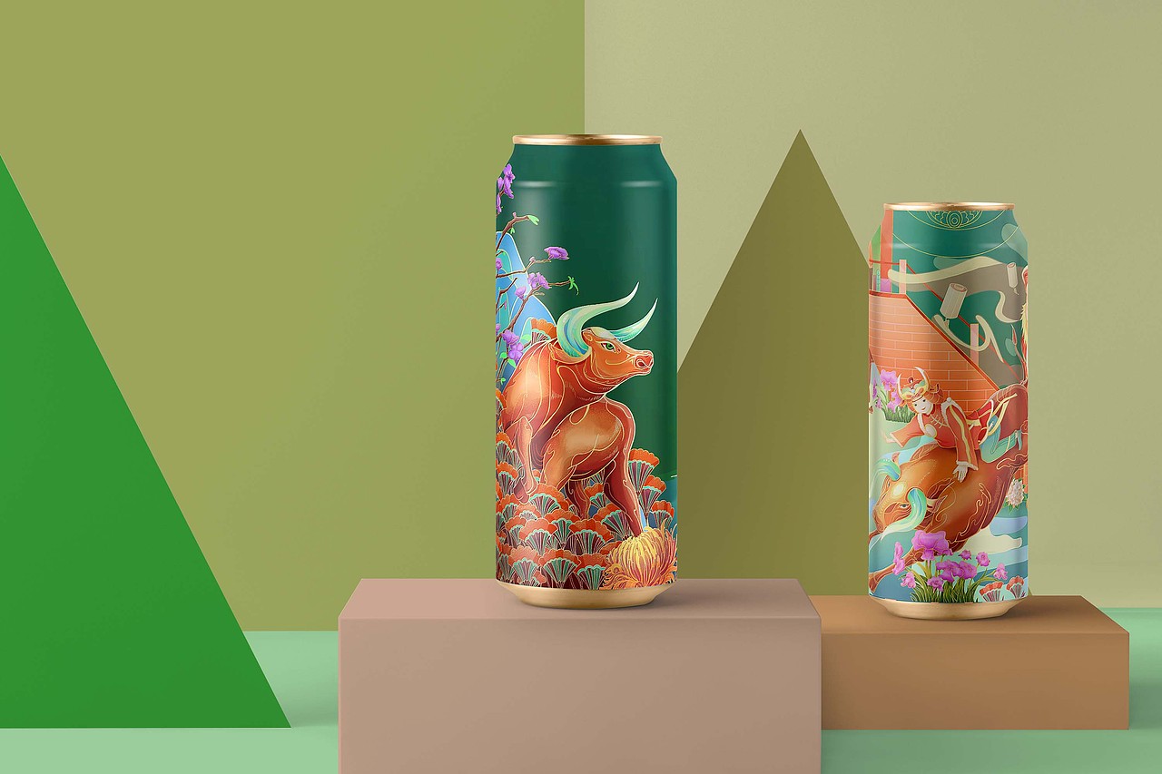 牛年插画（图ZMjU4MDg5NTMy） - 商业插画 - 站酷设计师小海家画画原创素材 - 站酷ZCOOL