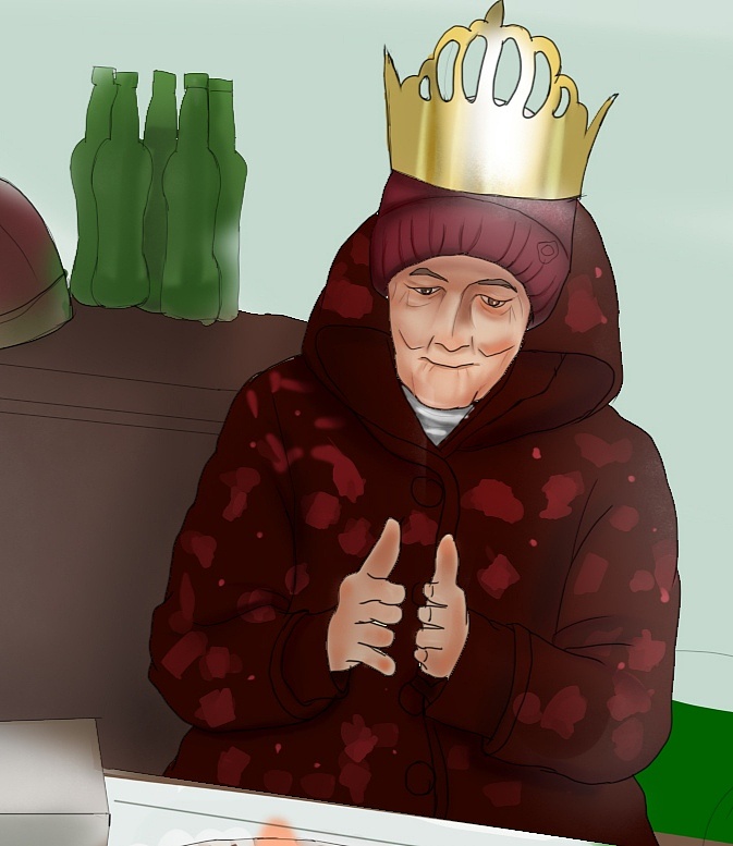 姥姥|插画|创作习作|灰小辉 - 原创作品 - 站酷 (zcool)