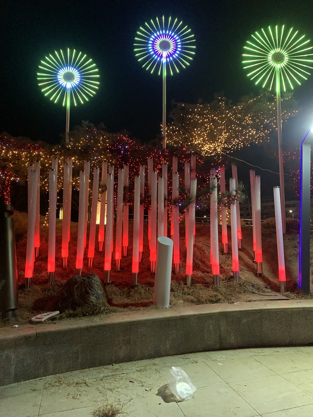 路口亮化小品灯,风车烟花灯|摄影|环境/建筑摄影|永安景观标识雕塑