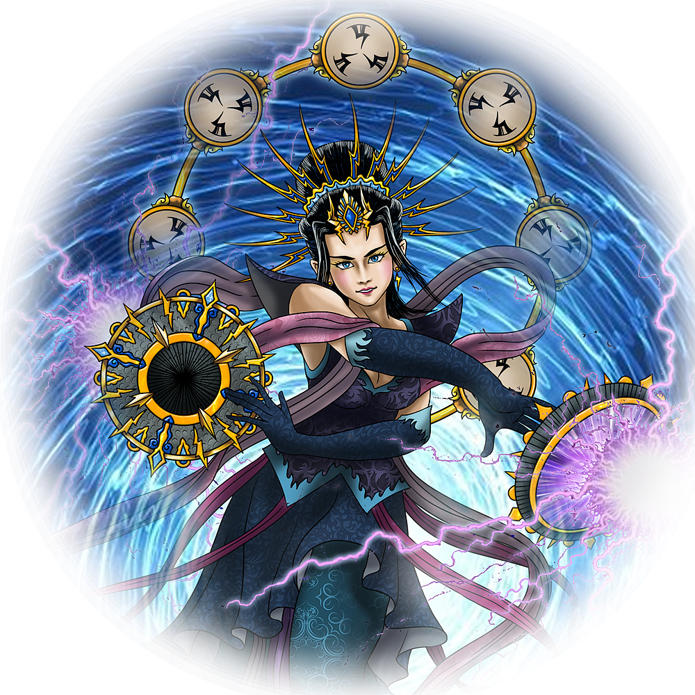 电神 br>电母 br>金光圣母 br>电母秀天君 br>电母之像则容如女,貌端