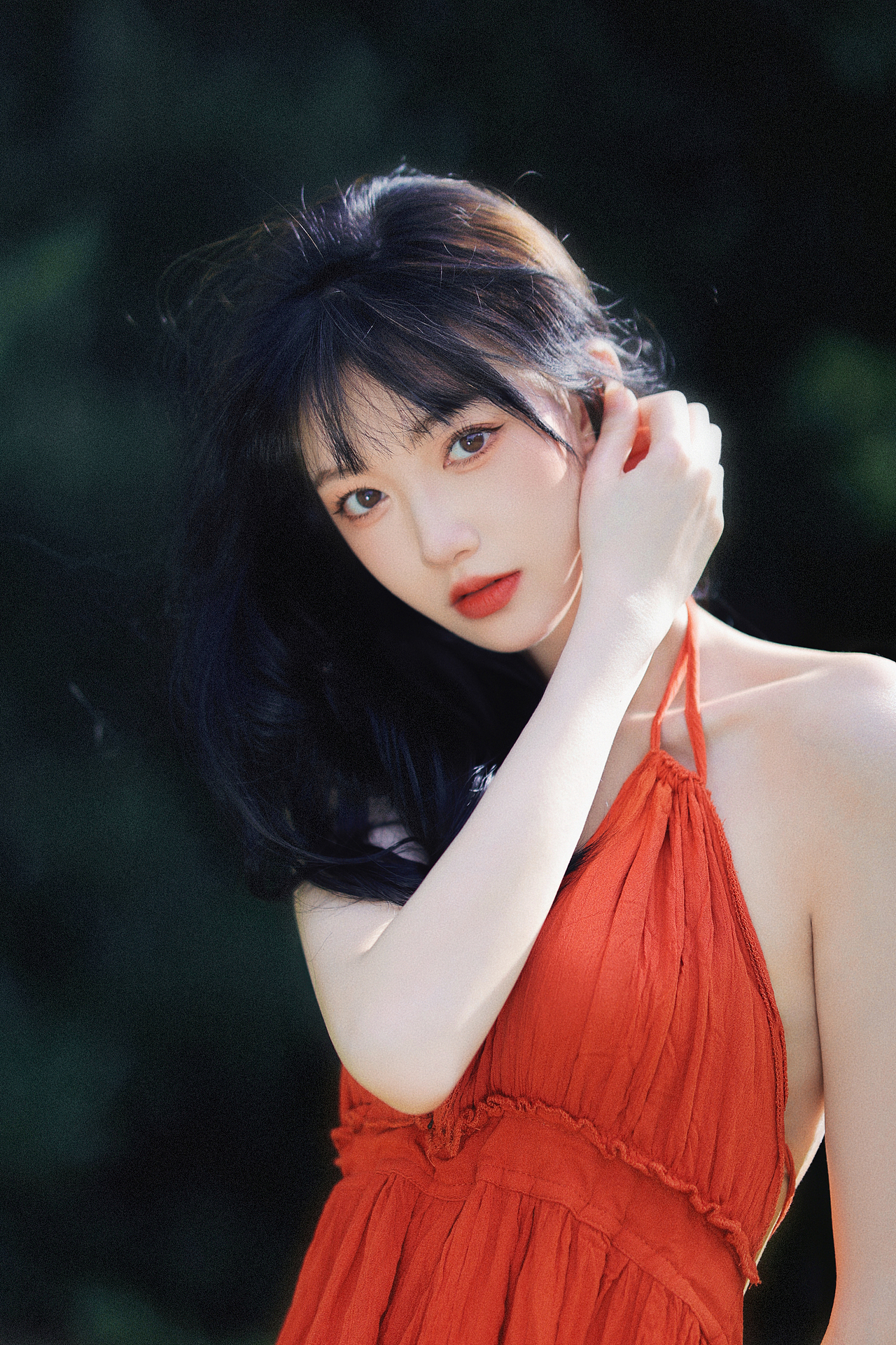 红裙少女写真（图ZMzEwNjQ5MTk2） - 人像摄影 - 站酷设计师流浪的维纳斯原创素材 - 站酷ZCOOL