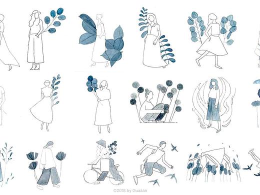 7月速寫本總結(jié)（個(gè)人主頁-ZMjkzODkyNjg=） - 商業(yè)插畫 - 站酷設(shè)計(jì)師Ain_Gin原創(chuàng)素材 - 站酷ZCOOL