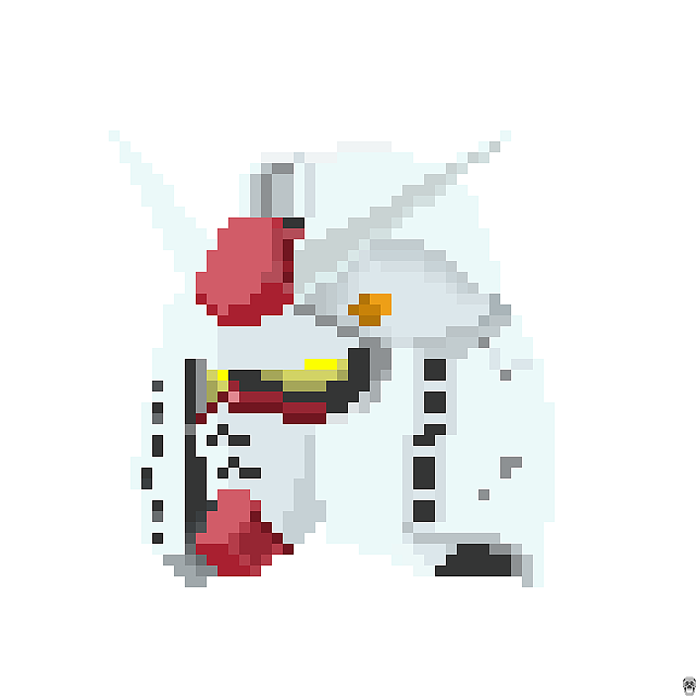 像素画高达头像