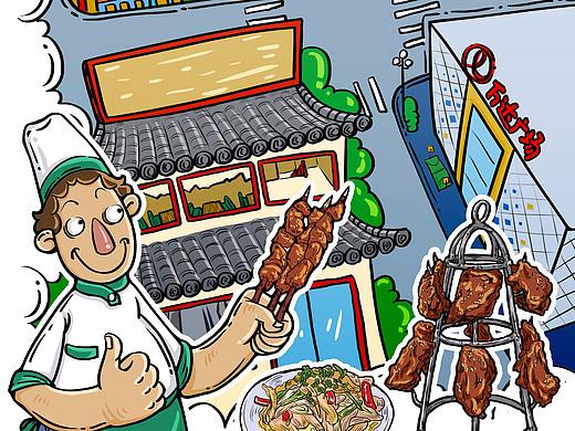 烧烤的美食地图