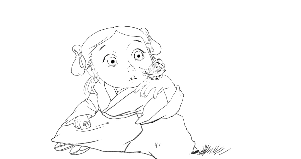 花園里玩耍的白滾滾小朋友（圖ZMjY4OTc2OTM2） - 商業(yè)插畫 - 站酷設計師zero5581原創(chuàng)素材 - 站酷ZCOOL