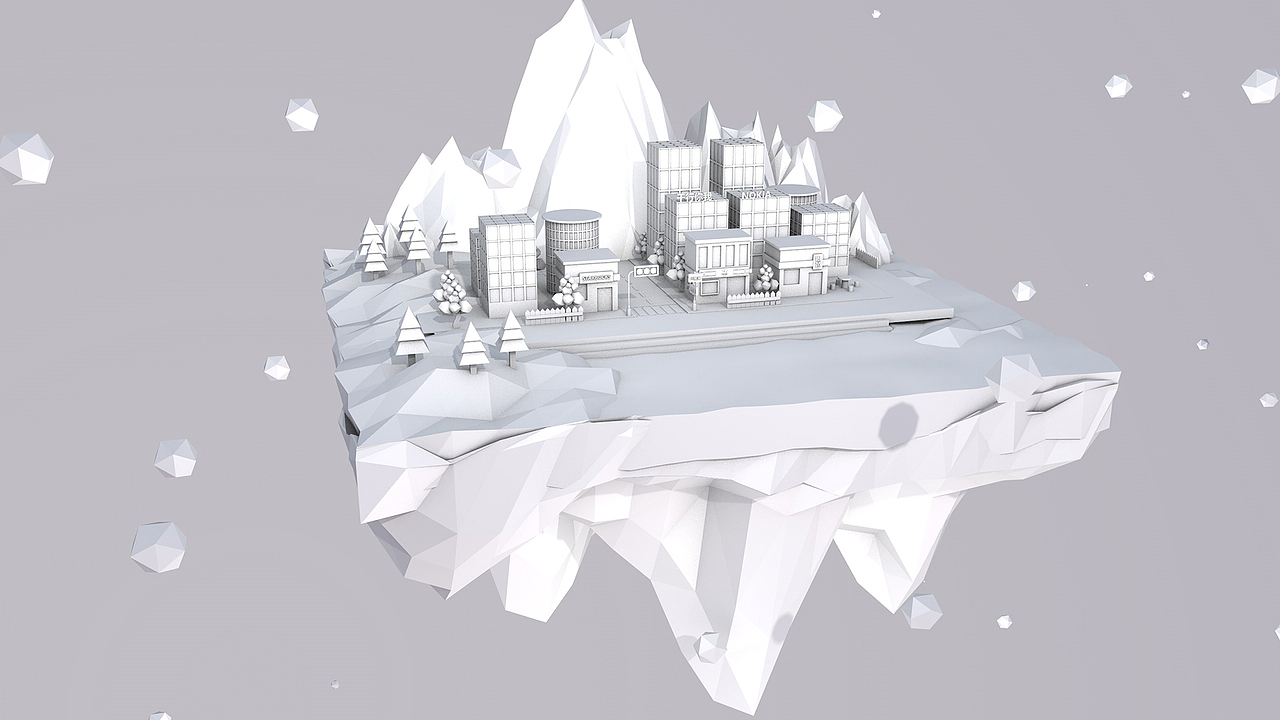 C4D-低多边-兴隆湖（图ZMTQ3NDIwNzI0） - 场景 - 站酷设计师Akang_AK原创素材 - 站酷ZCOOL