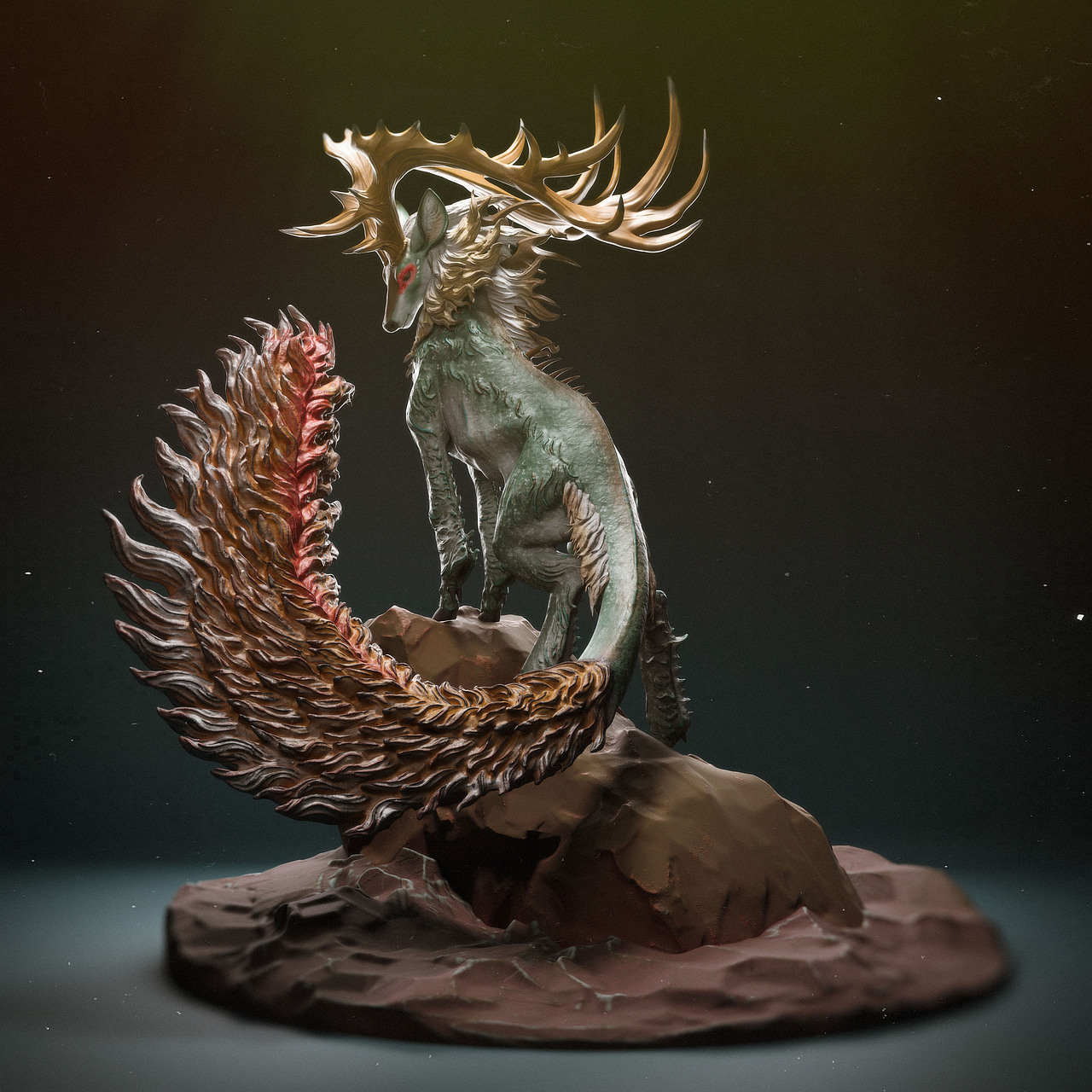 鹿（图ZMjI1MzA5MDcy） - 人物/生物 - 站酷设计师zbrush匠人原创素材 - 站酷ZCOOL