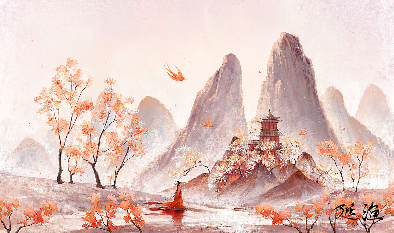 古风插画（图ZMjU1NjA3NTQw） - 商业插画 - 站酷设计师延渔原创素材 - 站酷ZCOOL