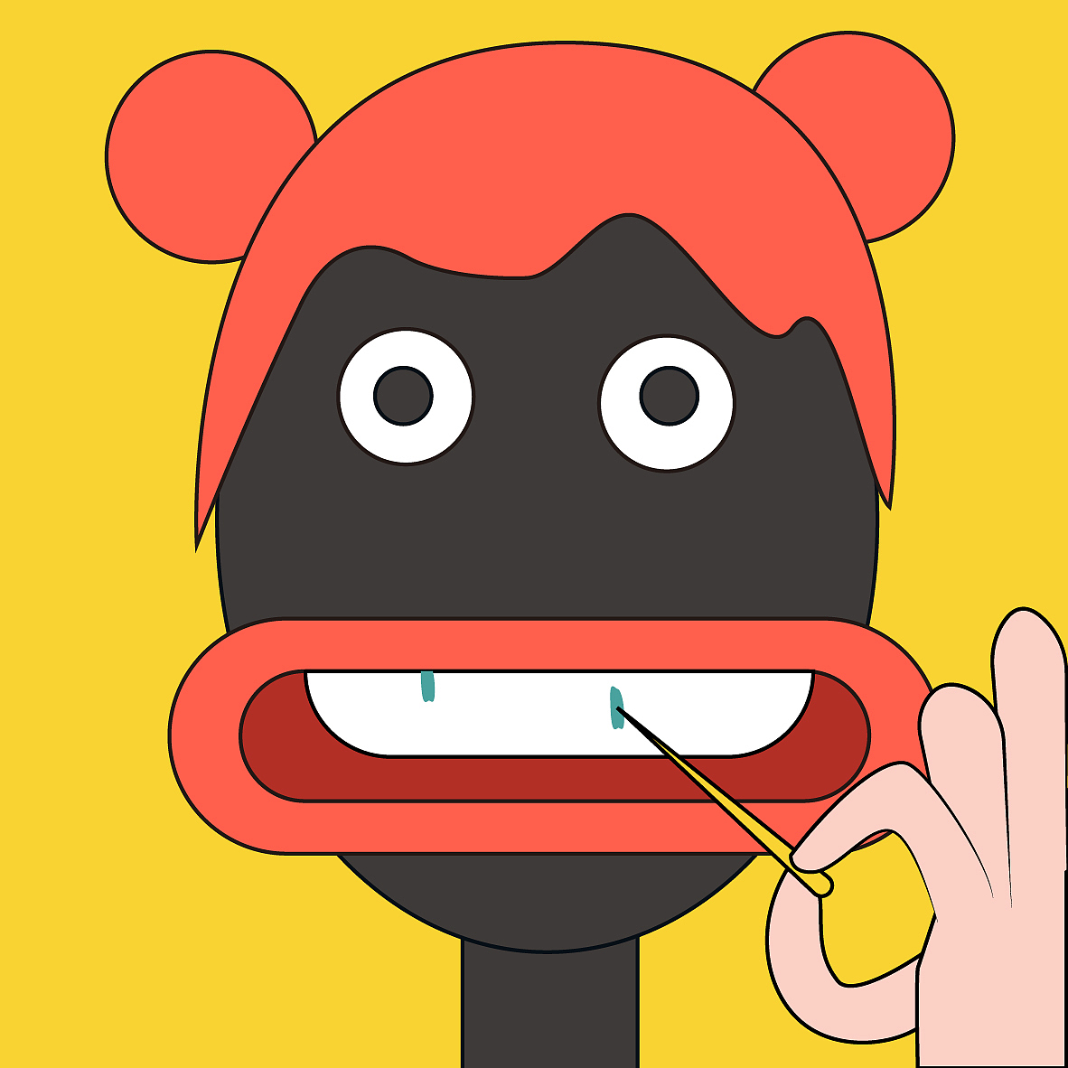 有趣的小尴尬（图ZMTkzMDc0NjUy） - 创作习作 - 站酷设计师不会画画的小怪兽原创素材 - 站酷ZCOOL