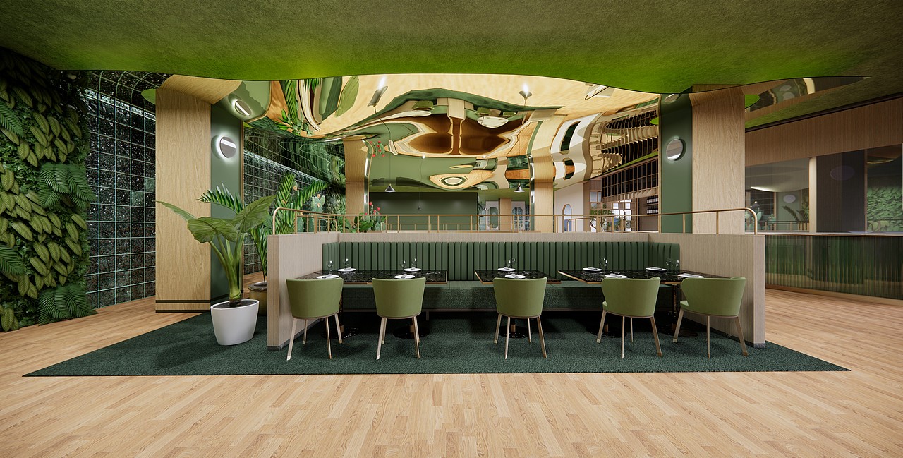 植物风格餐厅设计