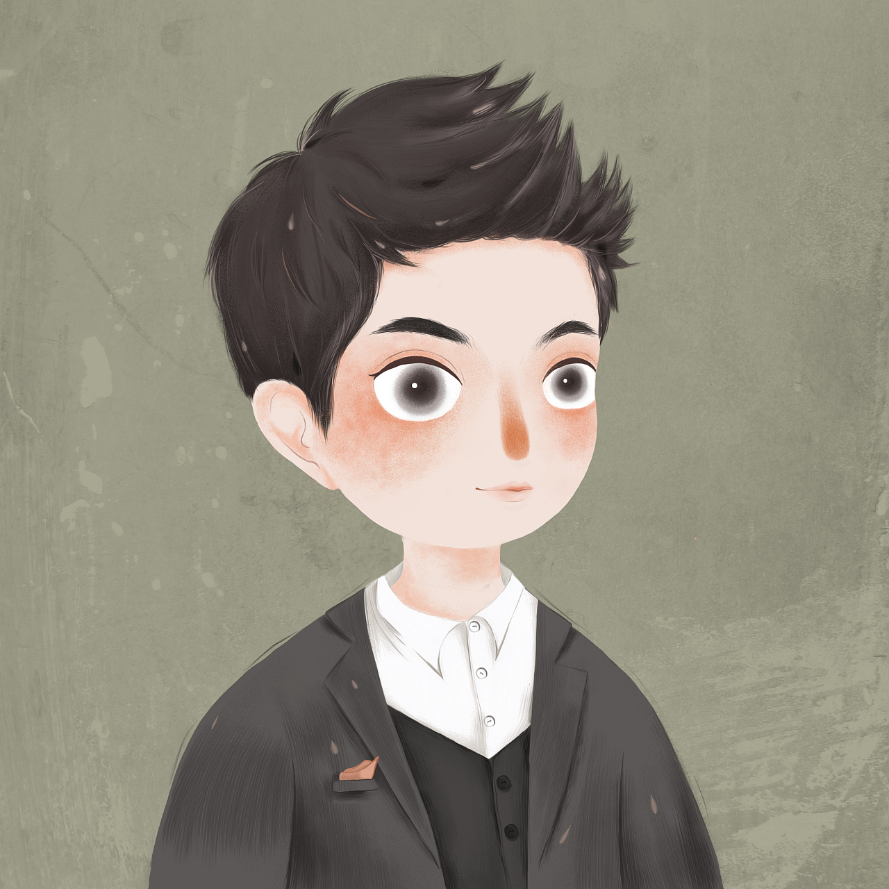 头像系列|插画|插画习作|花生宝 - 原创作品 - 站酷 (zcool)