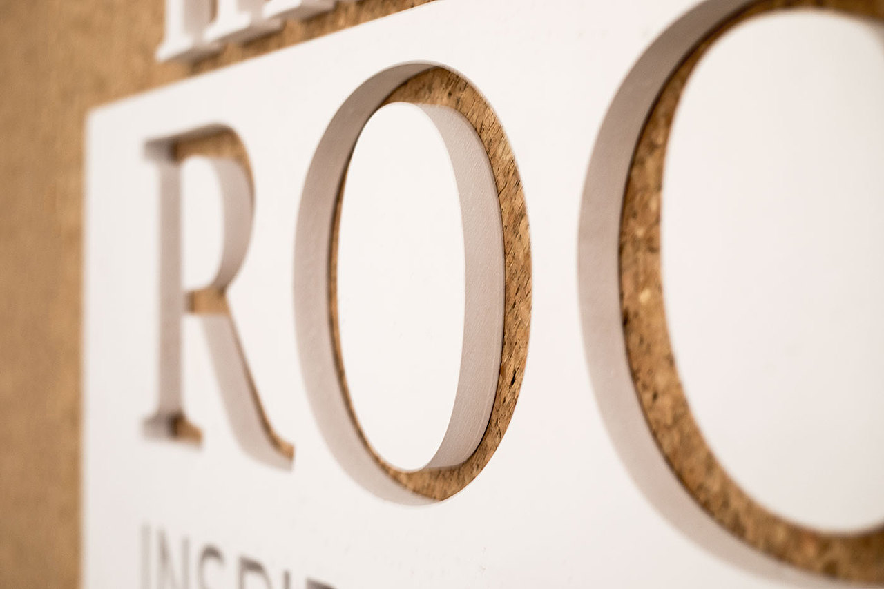 Wayfinding system in showroom