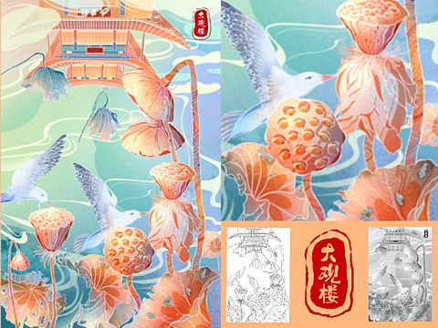 云南印象—昆明大观楼（个人主页-ZNTc1MDUwODA=） - 创作习作 - 站酷设计师是伯颜呀原创素材 - 站酷ZCOOL