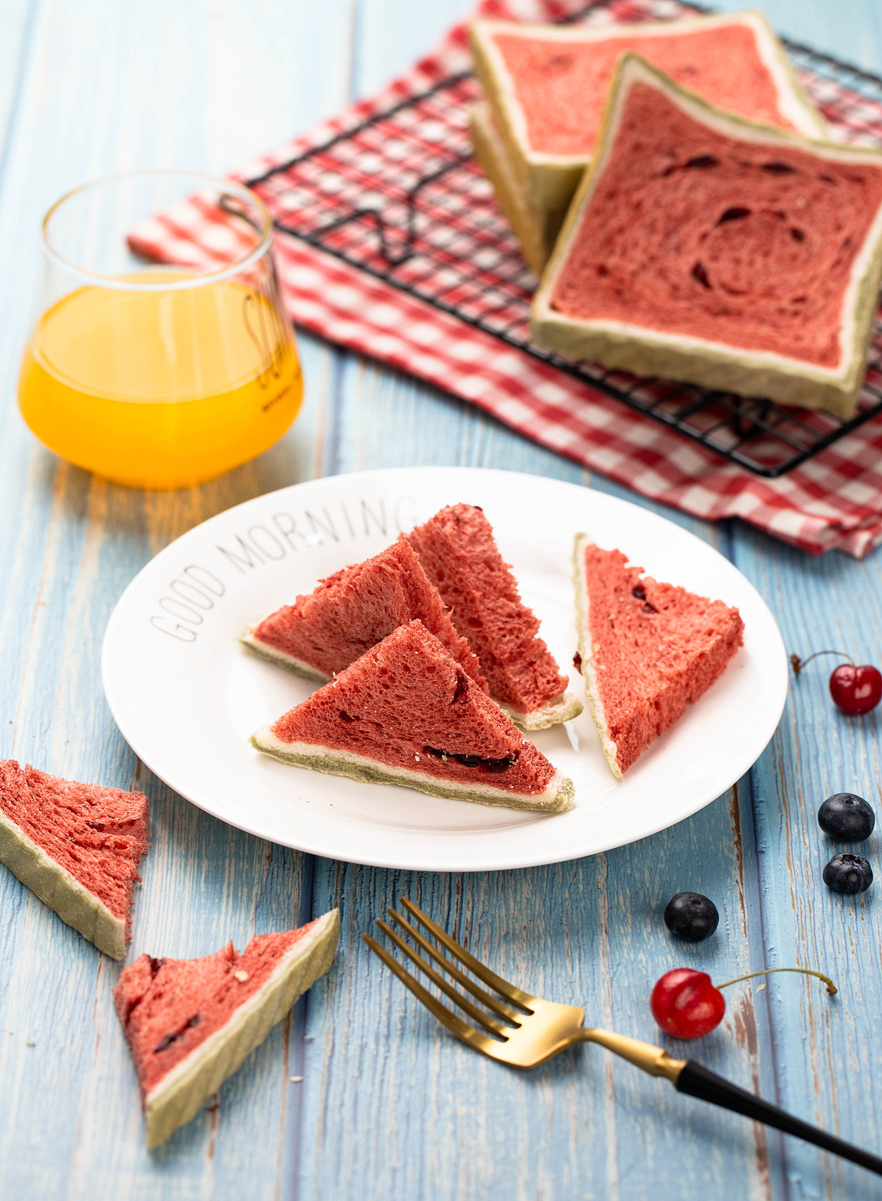 西瓜面包 餐包 营养早餐