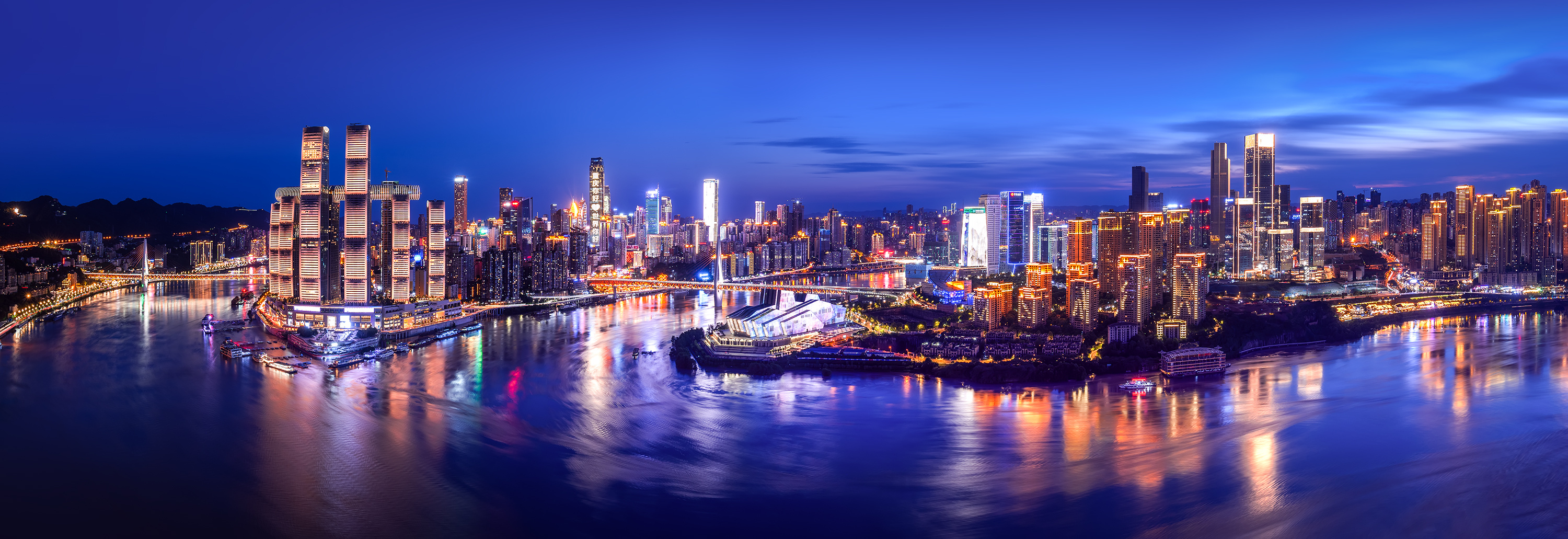 重庆两江汇合观景点图片