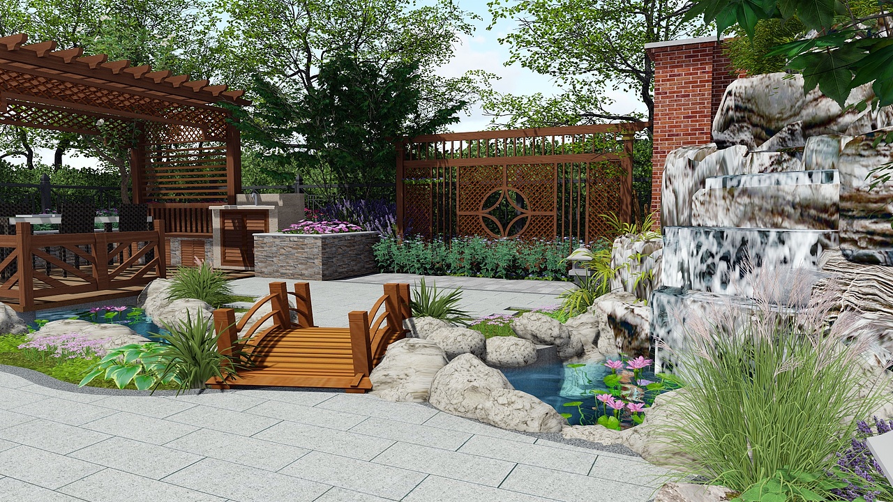 小花园设计|空间|景观设计|任任000_原创作品-站酷(zcool)