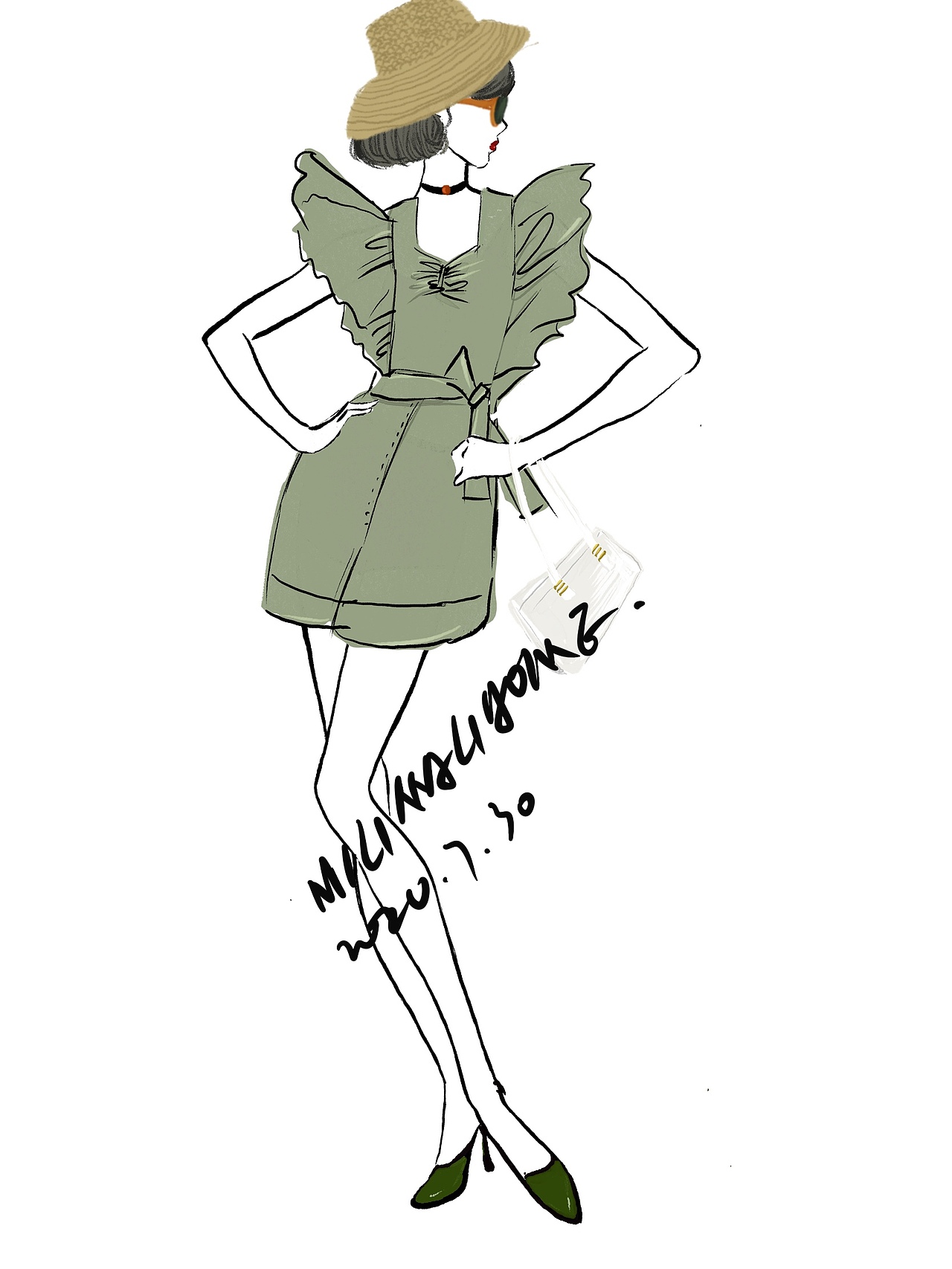 有时候会经常忘了还是一名服装设计师