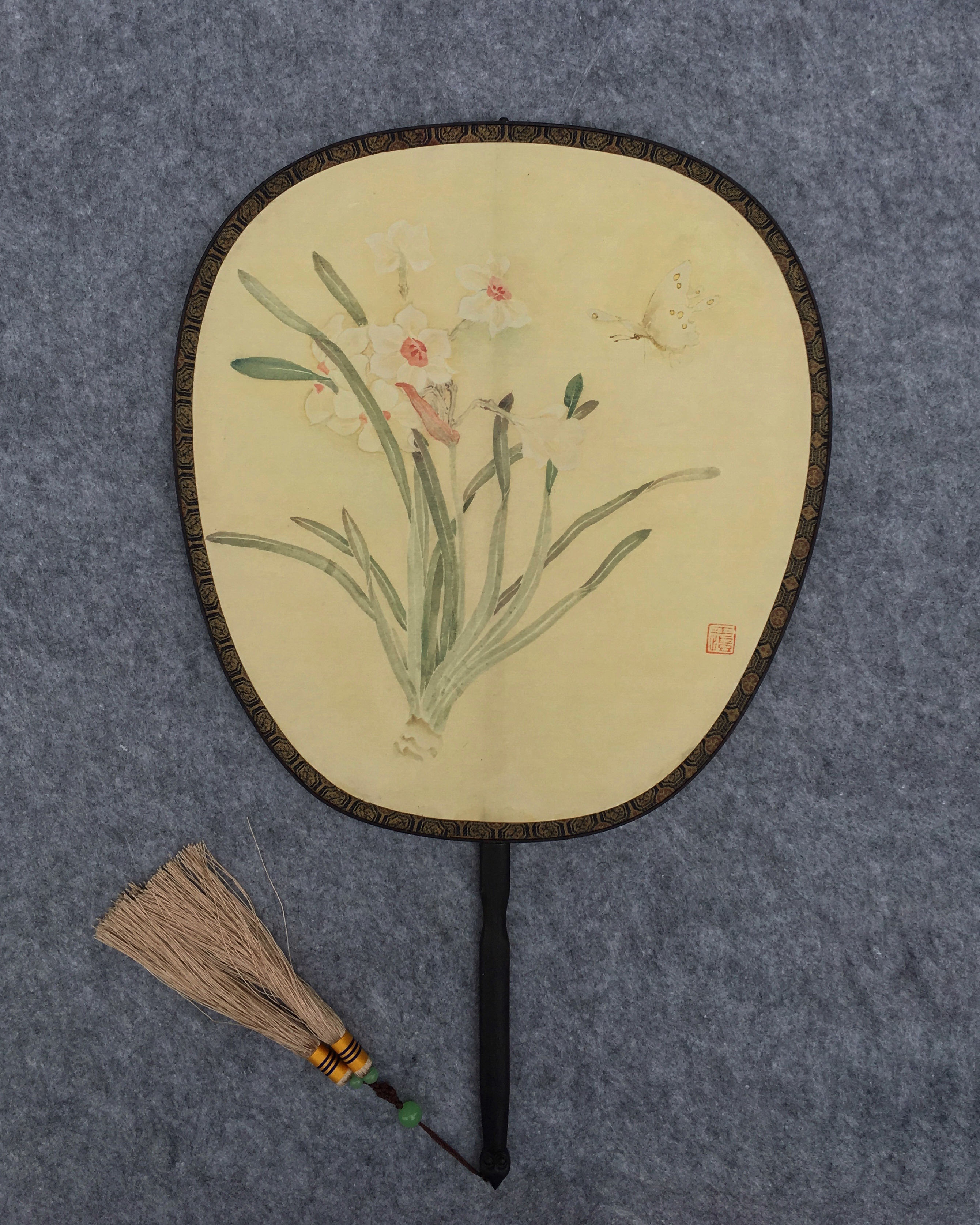 花鸟团扇|纯艺术|国画|芷子 - 原创作品 - 站酷 (zcool)