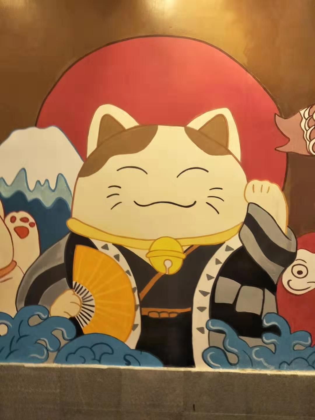 一级棒寿司 寿司壁画 寿司涂鸦 日式寿司墙绘