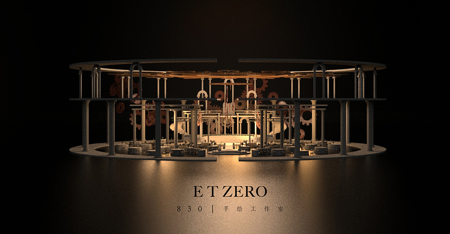 3D效果—‘时间’（图ZMTUxMjgxODgw） - 舞台美术 - 站酷设计师etzero牧仁原创素材 - 站酷ZCOOL