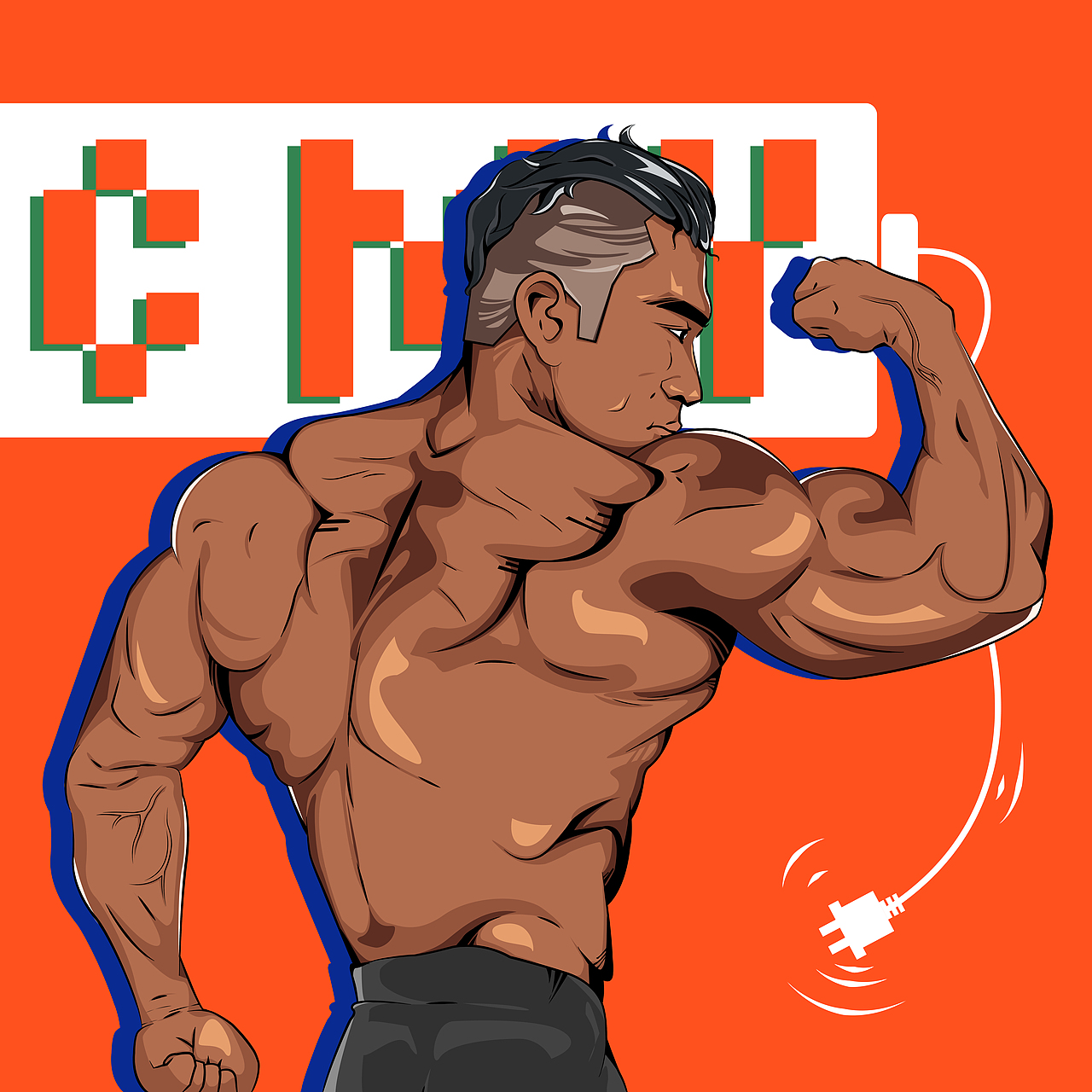 muscle power（图ZMjAzMjQyMjQ4） - 创作习作 - 站酷设计师盛盛的乾坤袋原创素材 - 站酷ZCOOL