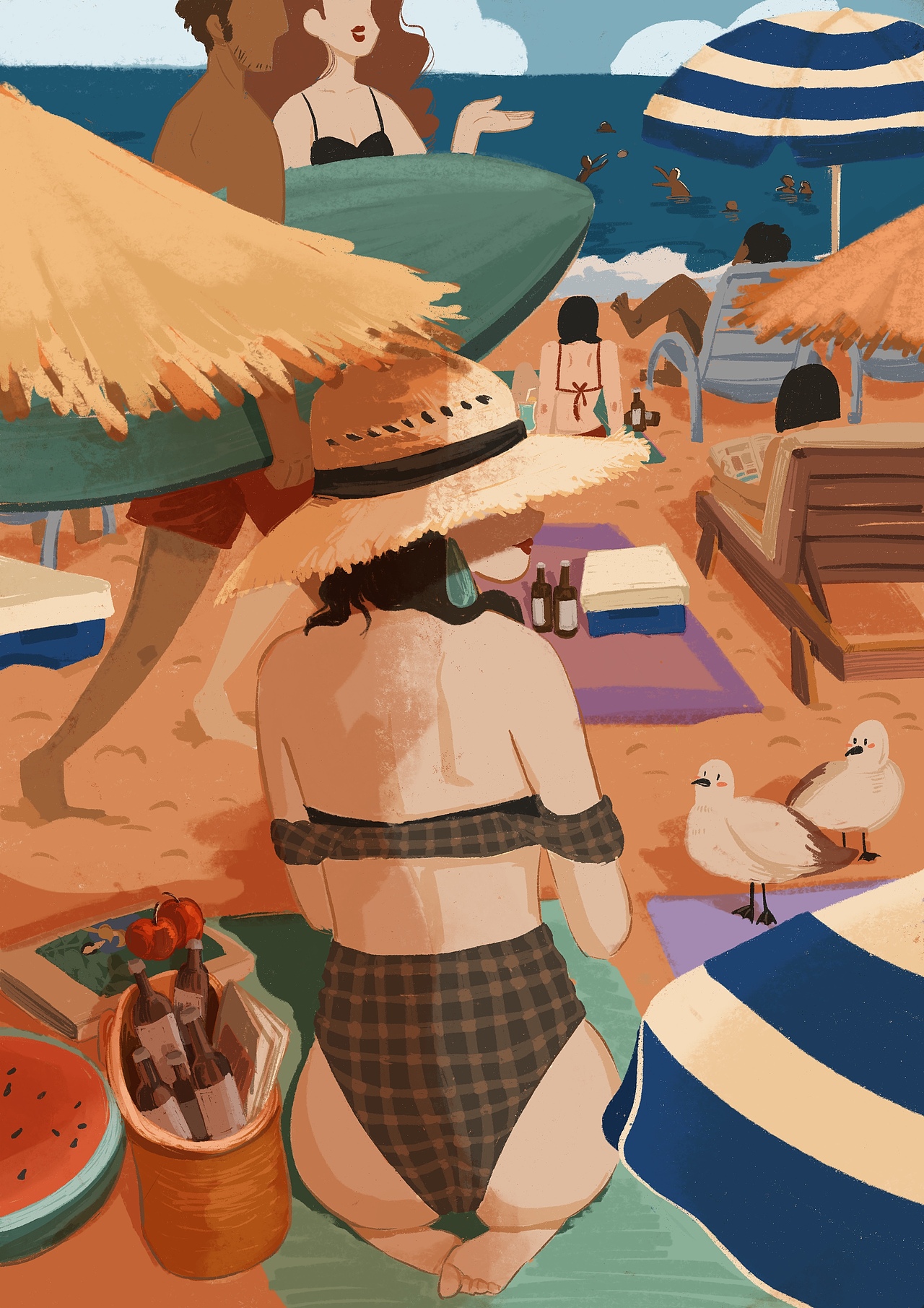 最近的插画总结（图ZMjU5MjgzNTg0） - 创作习作 - 站酷设计师李小熊beaaar原创素材 - 站酷ZCOOL