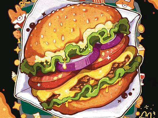 2022美食插画绘制总集🧡🍊🥯