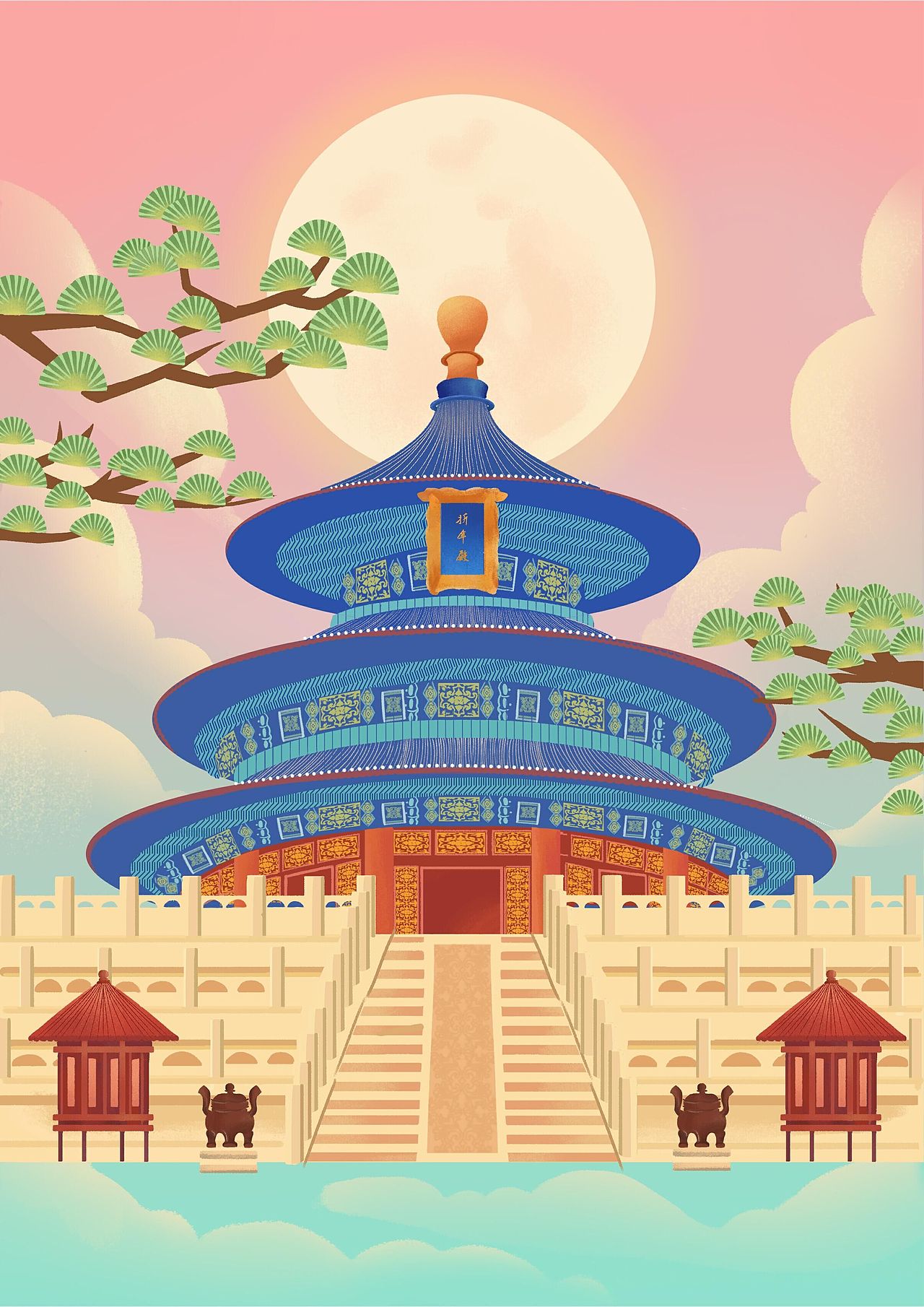 新国风插画临摹（图ZMjg0Mjk3MDA4） - 商业插画 - 站酷设计师插画师布扬原创素材 - 站酷ZCOOL