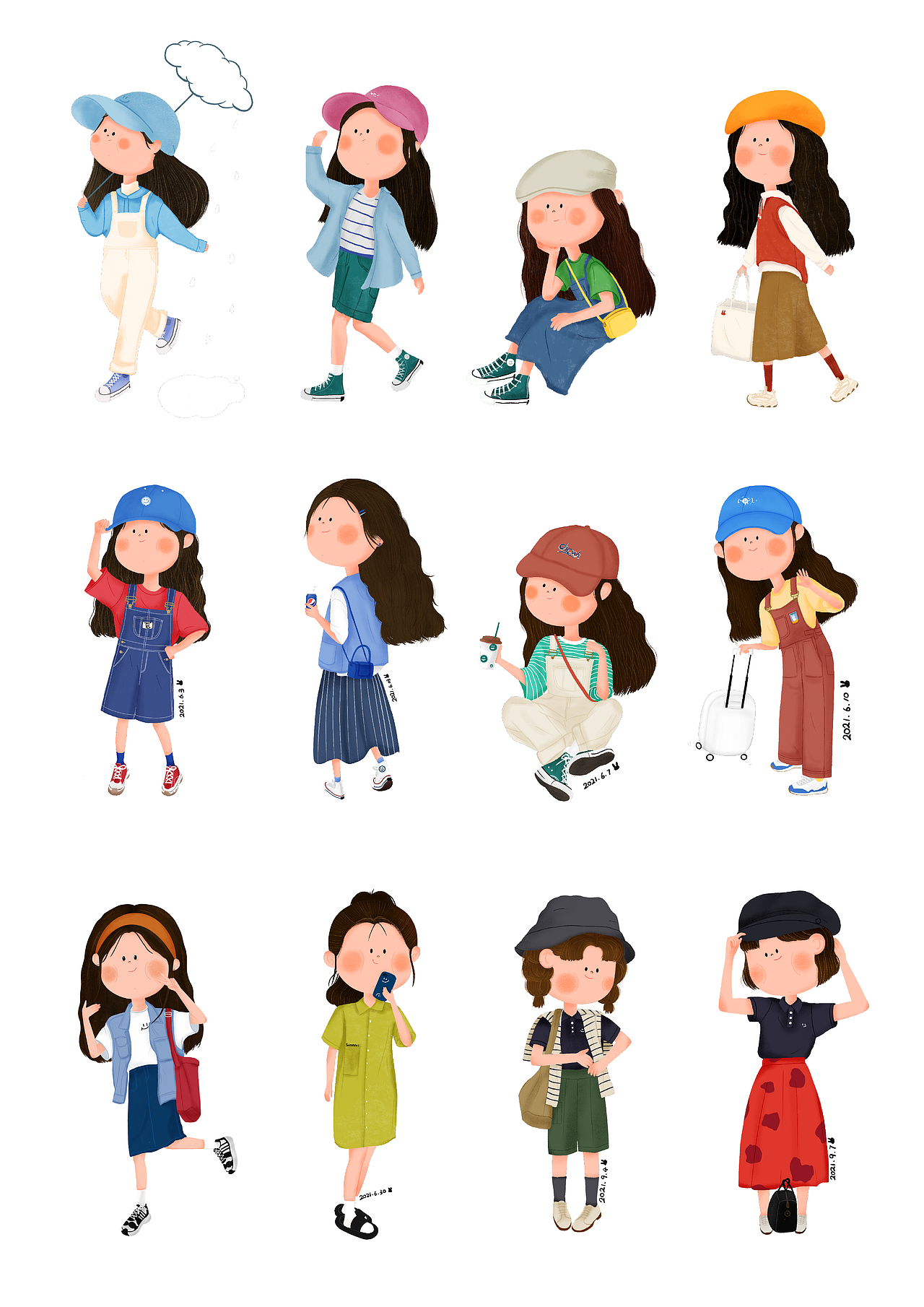 2021年画过的一些小画