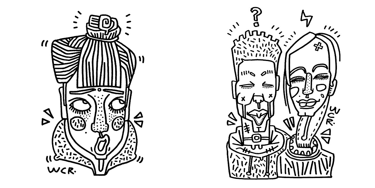 FaceDoodle│怪相涂鸦（图ZNjQ1ODE3NDA=） - 艺术插画 - 站酷设计师王晨睿原创素材 - 站酷ZCOOL