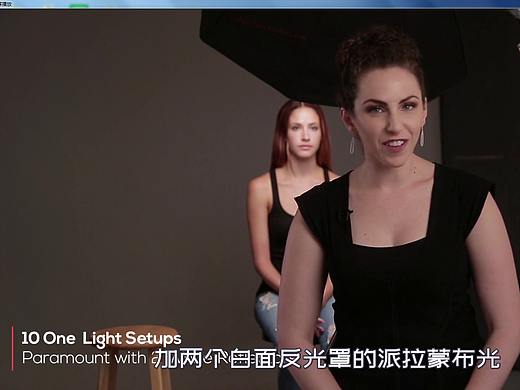 棚拍布光-56-加两个白面反光罩的派拉蒙布光