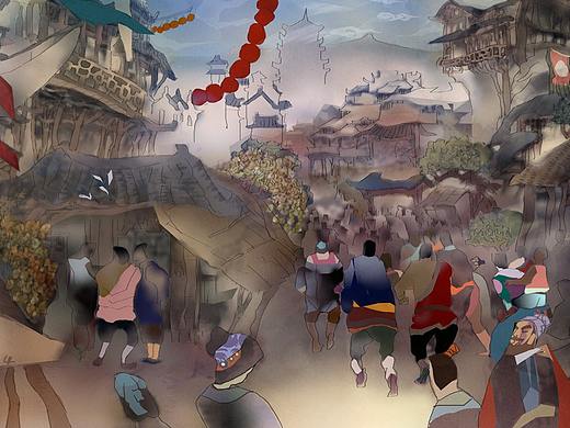 天桥~~中国民俗场景