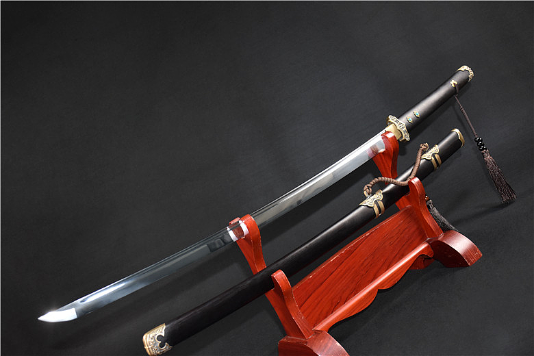 弯款-简装-唐横刀(高性能钢)_龙泉市林记刀剑厂-站酷zcool