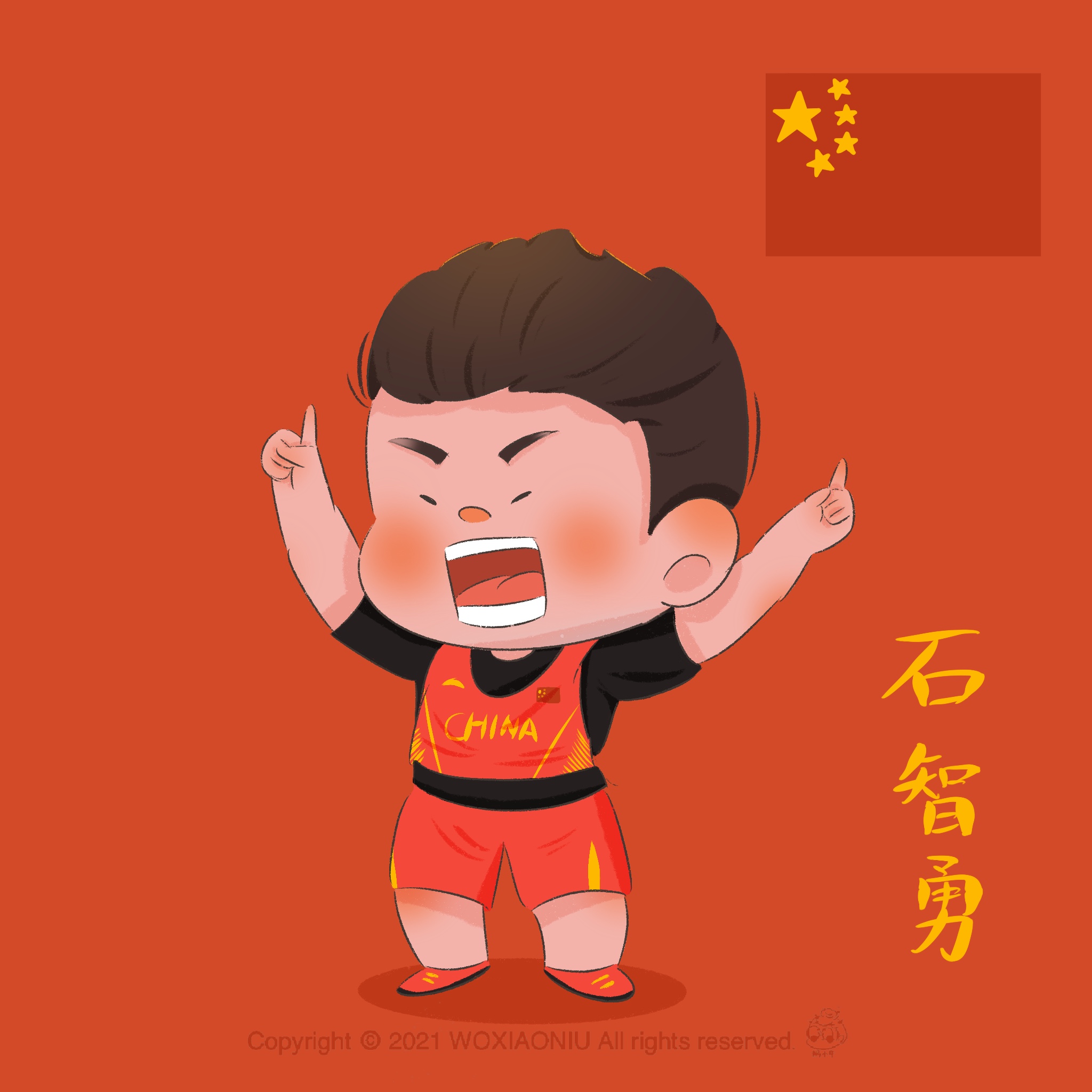 中国东京奥运会动漫图片