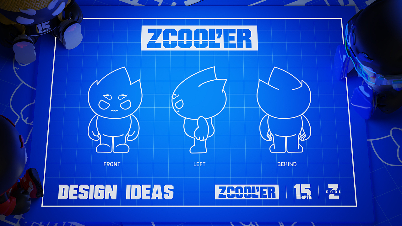 ZCOOL'ER【Z酷儿成团夜】（图ZMjU4NzE5NDQ0） - IP形象 - 站酷设计师啵啵酥原创素材 - 站酷ZCOOL