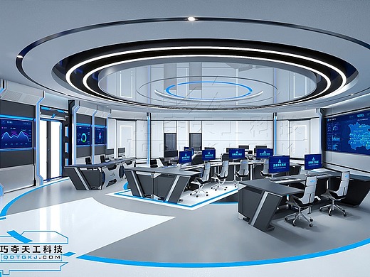 巧夺天工科技控制台-智慧电网调度中心方案展示
