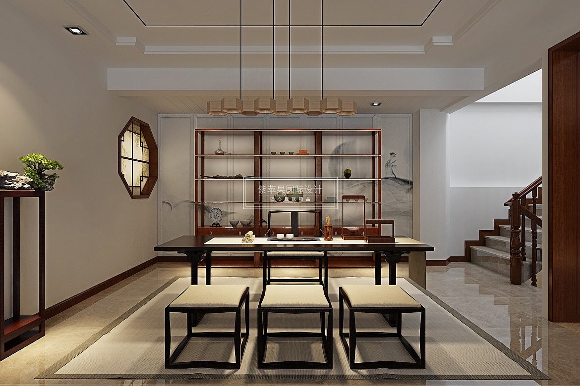 贵阳新中式实景装修案例,采用的是新中式风格,此风格舍弃浮华,强调造型简单、装饰有度。