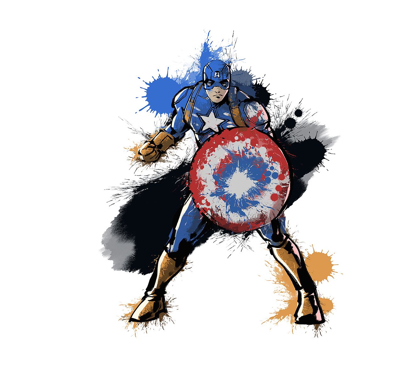 蹭个热度，复仇者联盟（图ZMTE0Mjg5NzQ4） - 商业插画 - 站酷设计师小艺侠原创素材 - 站酷ZCOOL