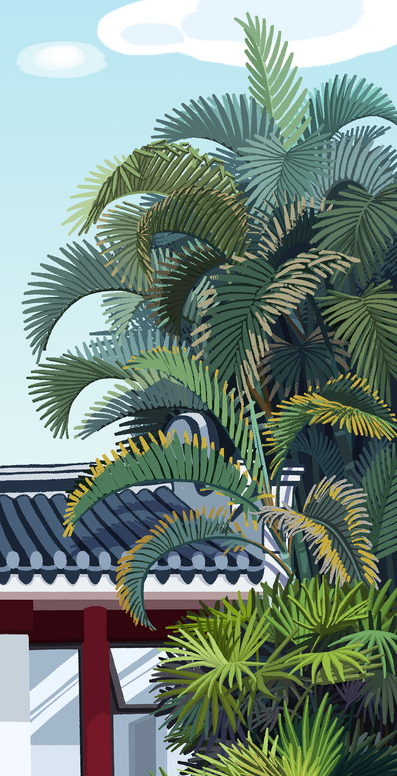 自然教育中心/自然学校/宣传插画