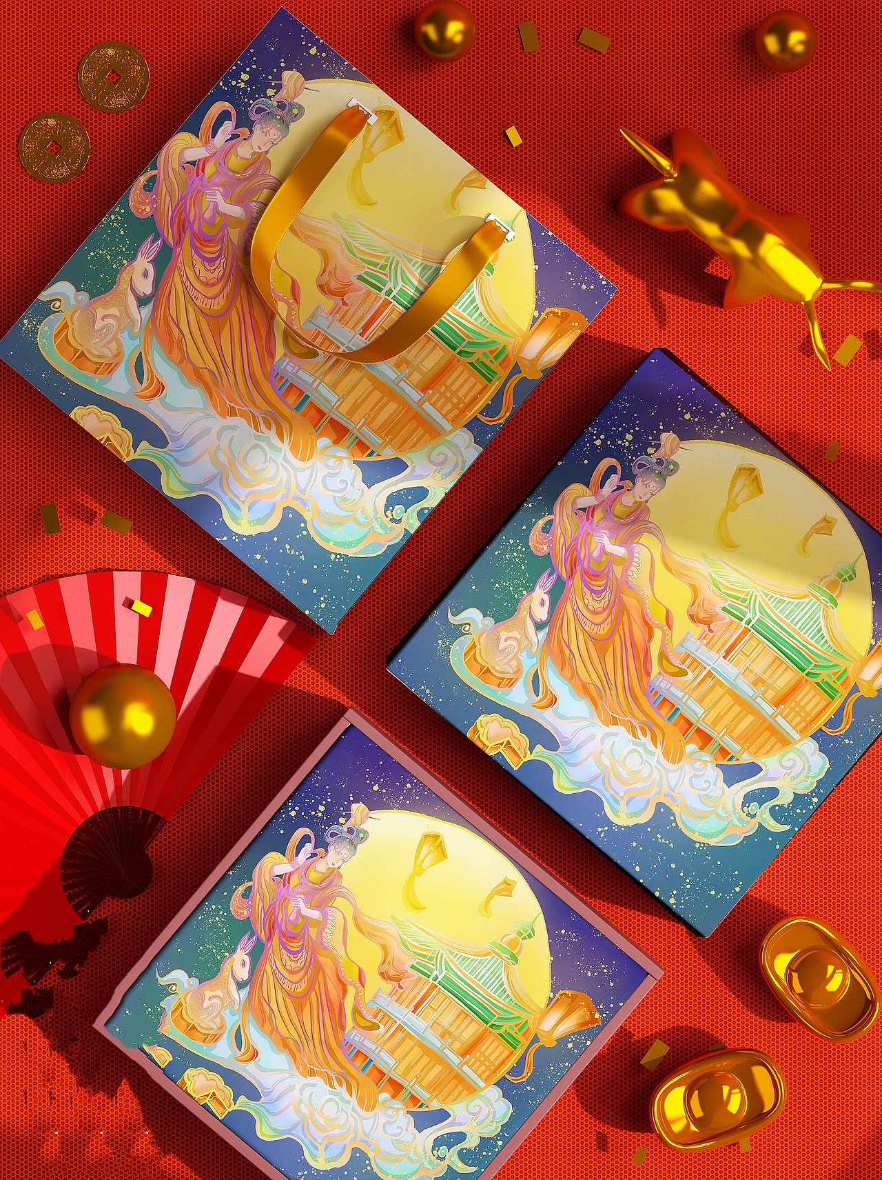 文创国潮·中秋佳节[z下雪]（图ZMzA1NTkyNzcy） - 创作习作 - 站酷设计师Z598383161原创素材 - 站酷ZCOOL